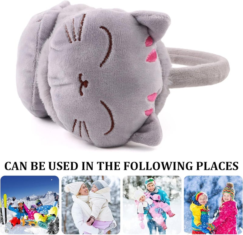 Pesaat Fluffy Ear Muff for Women Plush Earmuffs Kids Winter Earmuffs Girls Boys Cold Weather Ear Warmer - Image 5